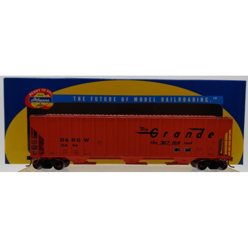 Athearn 73812 HO Scale D&RGW FMC 54′ Covered Hopper Car #15664 NIB