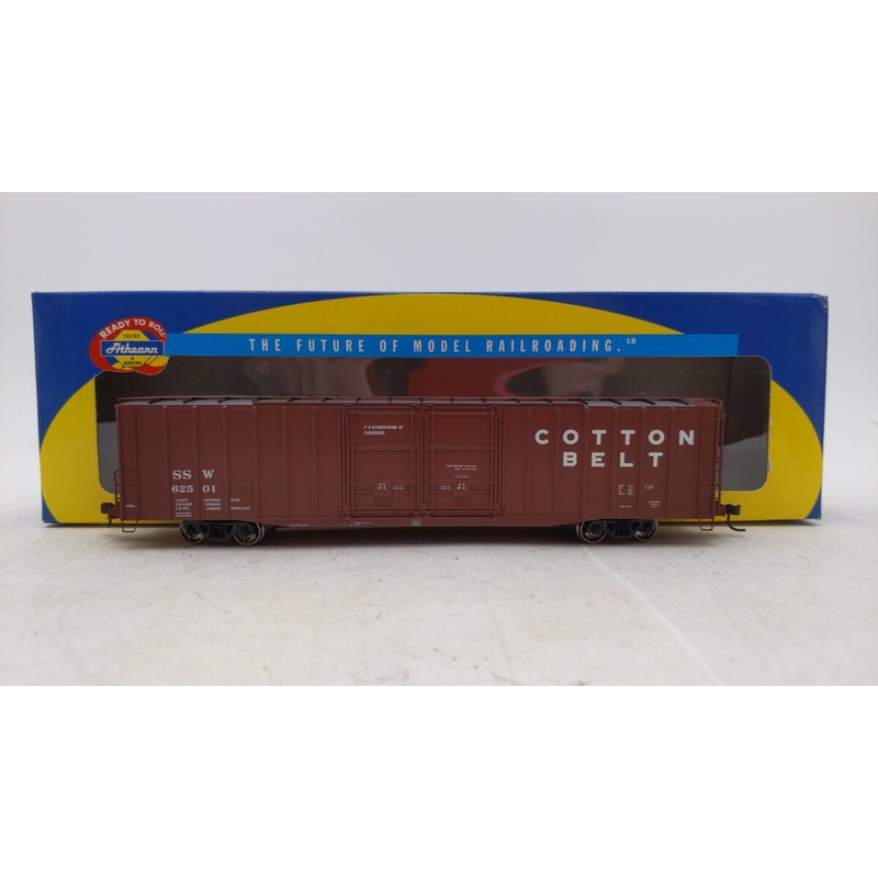 Athearn 89211 HO Scale Cotton Belt 60′ PS Auto Parts Boxcar #62501 EX/Box