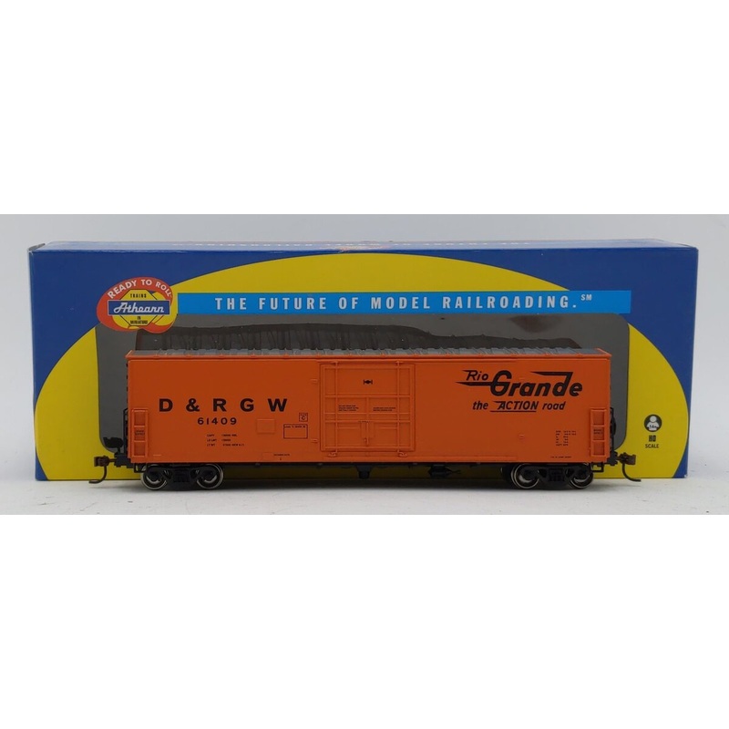 Athearn 89507 HO D&RGW RTR 50′ Superior Door Box #61409 VG/Box