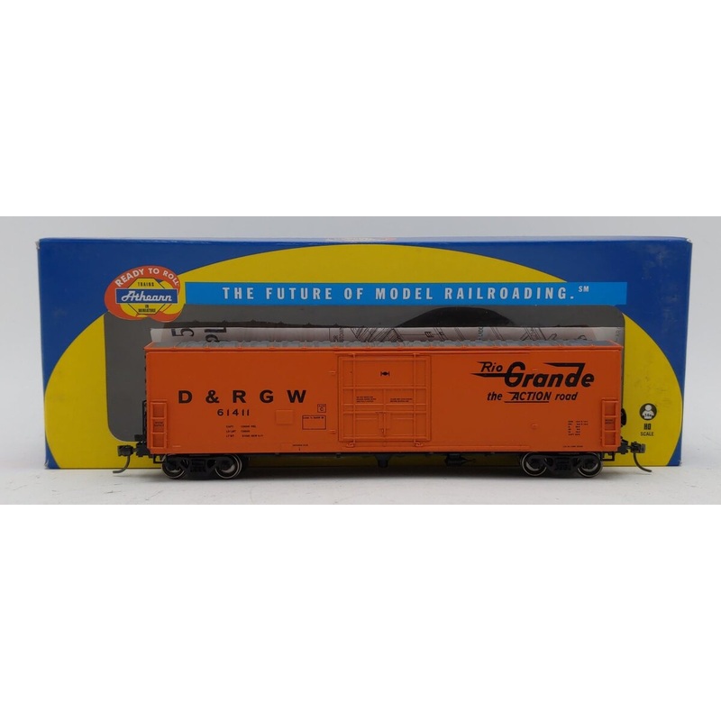 Athearn 89508 HO D&RGW RTR 50′ Superior Door Box #61411 VG/Box