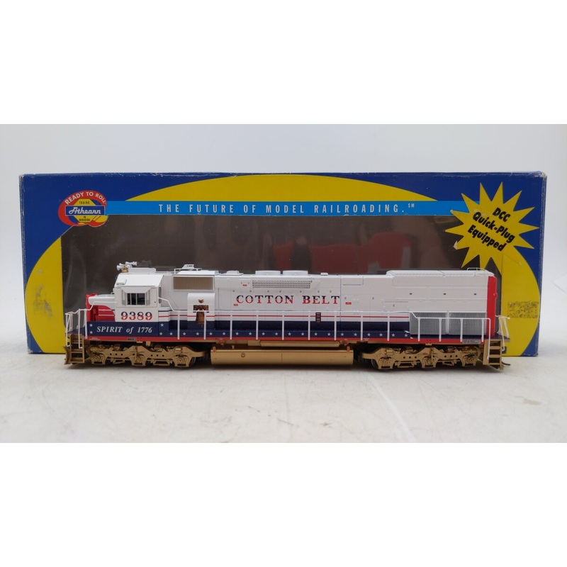 Athearn 91620 HO Scale Cotton Belt SD45T 2 Diesel Locomotive #9389 EX/Box