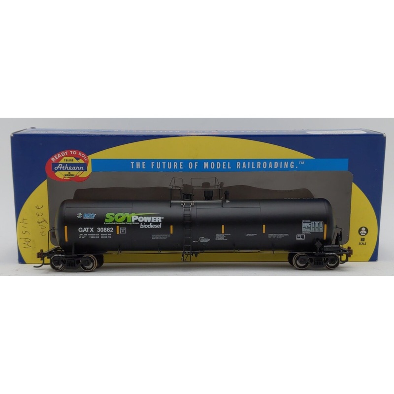 Athearn 97613 HO Soy Power 30K Gallon Ethanol Tank Car #30862 EX/Box