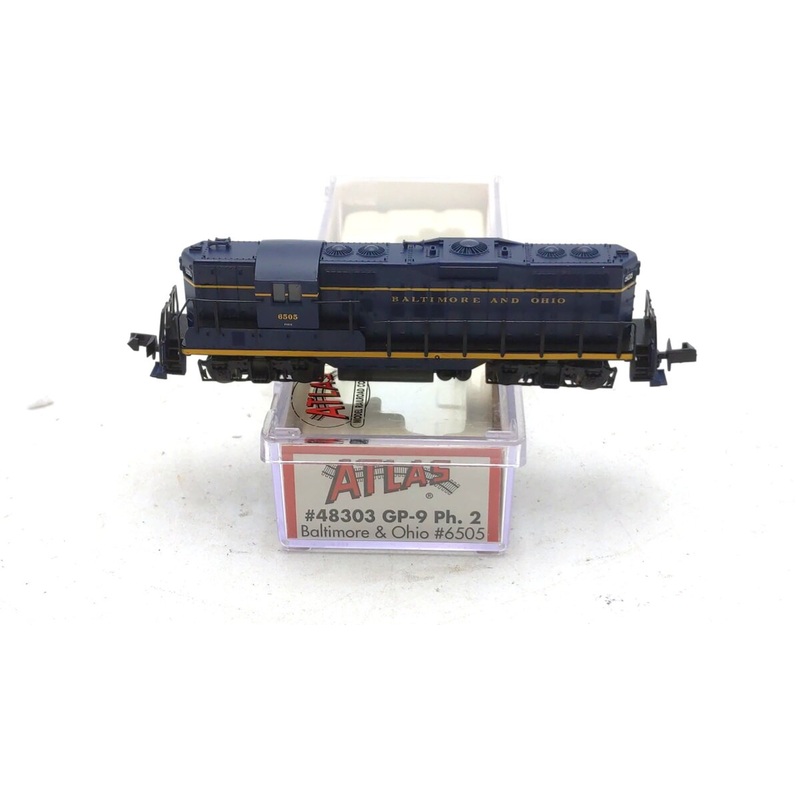 Atlas 48303 N Scale Baltimore & Ohio GP-9 Ph.2 Diesel Locomotive #6505 LN/Box