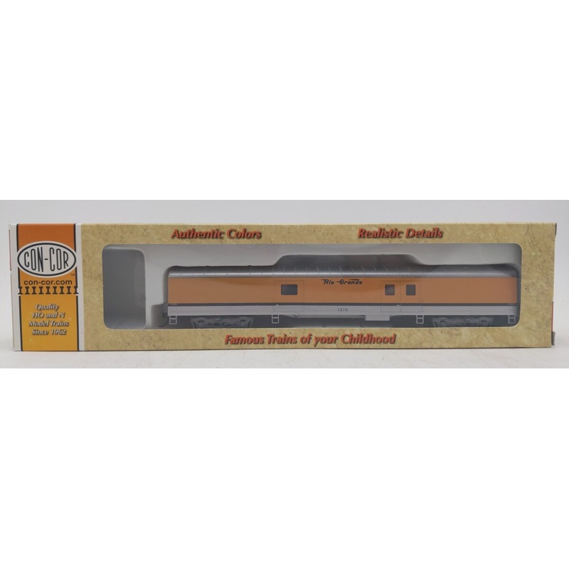 Con-Cor 0001-01020A HO DRGW 72′ Baggage Car #1210 LN/Box