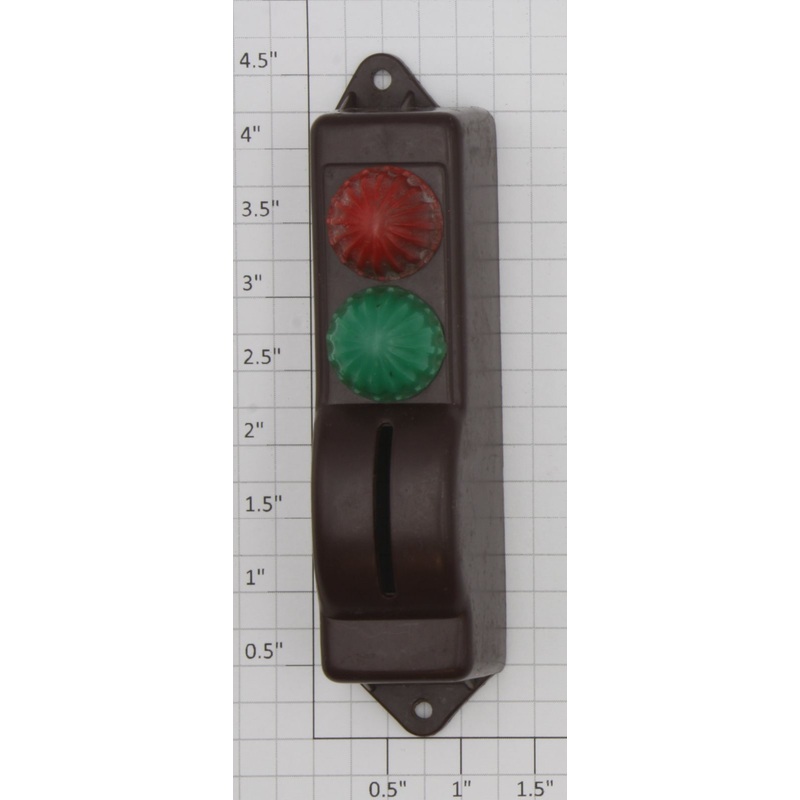 Lionel O27-740 Brown Single Plastic Switch Controller Cover with Lens Caps