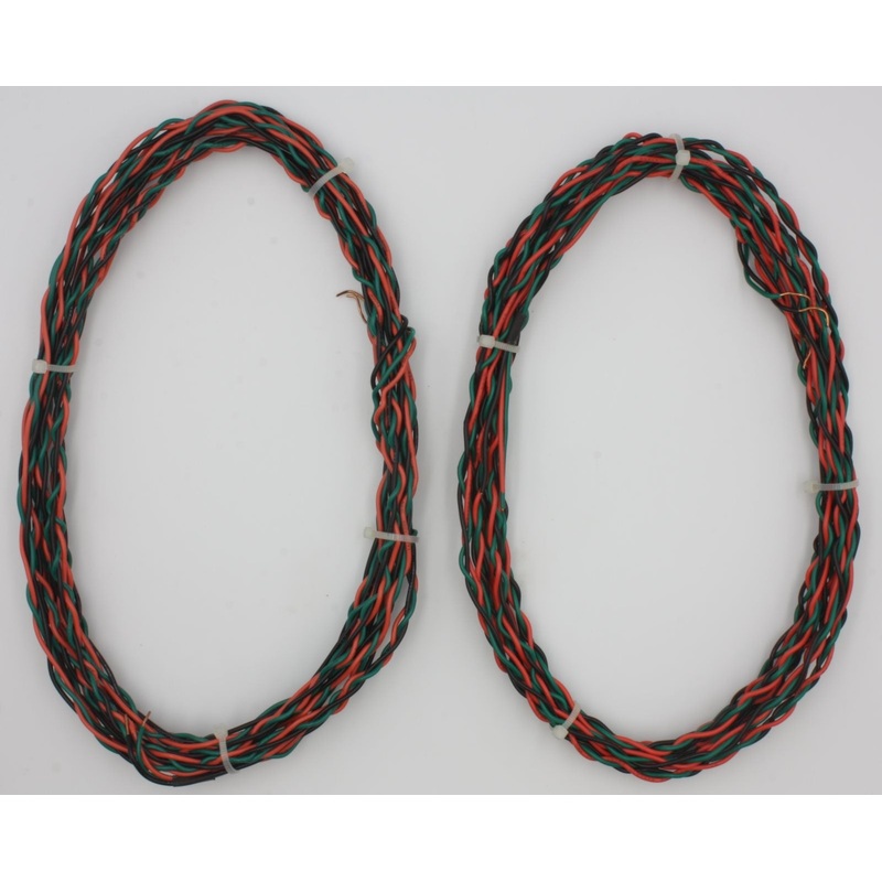 Wire Works 0626-6 #18-Gauge 3-Conductor Red / Black / Green Wire 10′ (Bag of 2)