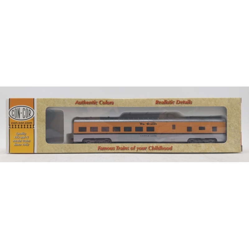 Con-Cor 0001-01000A HO Scale DRGW Castle Gate 72′ Diner Car LN/Box