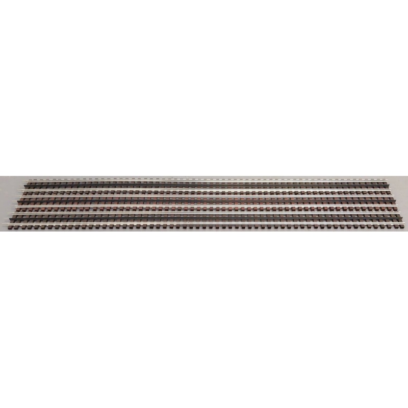 Gargraves WT-101-37 O 3 Rail Phantom Tinplate 37 Wood Tie Track Sections (3) LN