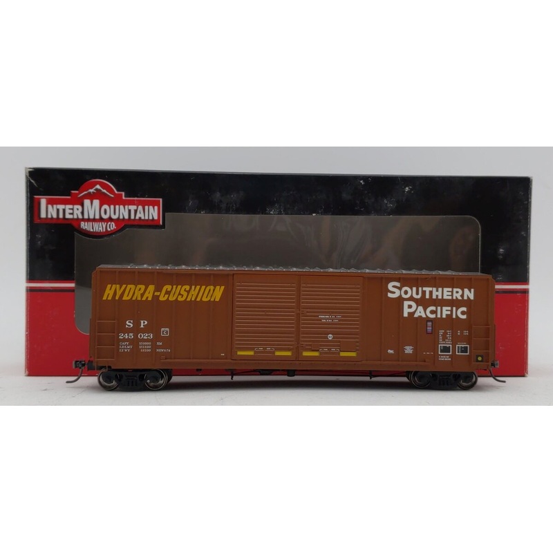 InterMountain 48301-11 HO SP Yellow Hydra-Cushion #245023 FMC Boxcar LN/Box
