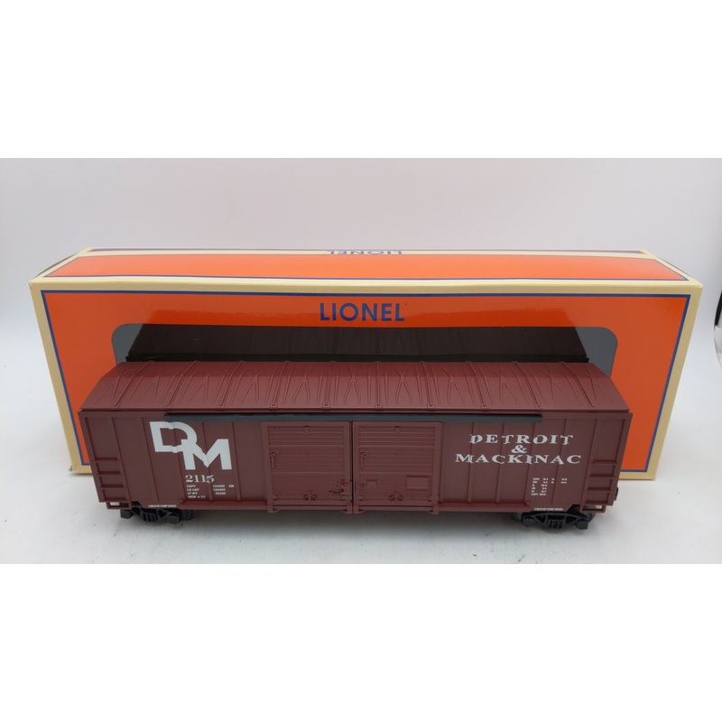 Lionel 2143101 O Detroit & Mackinac Double Door Boxcar #2115 LN/Box