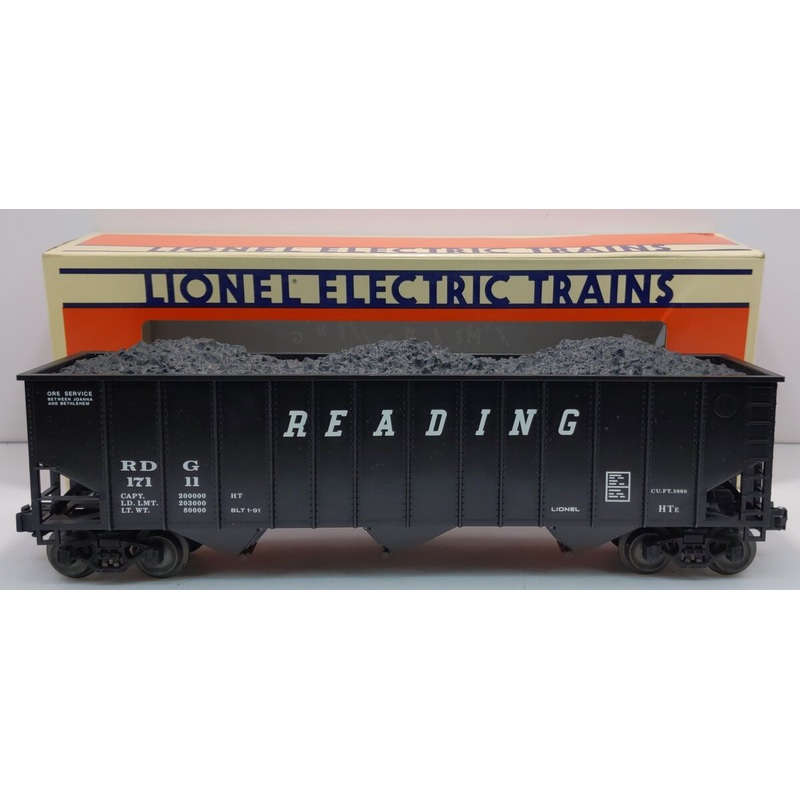 Lionel 6-17111 O Gauge Reading 3-Bay Hopper with Coal Load NIB