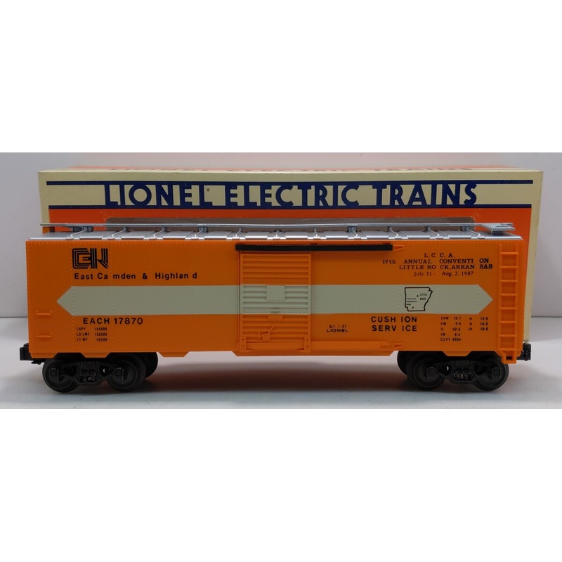 Lionel 6-17870 O Gauge LCCA East Camden & Highland Boxcar LN/Box