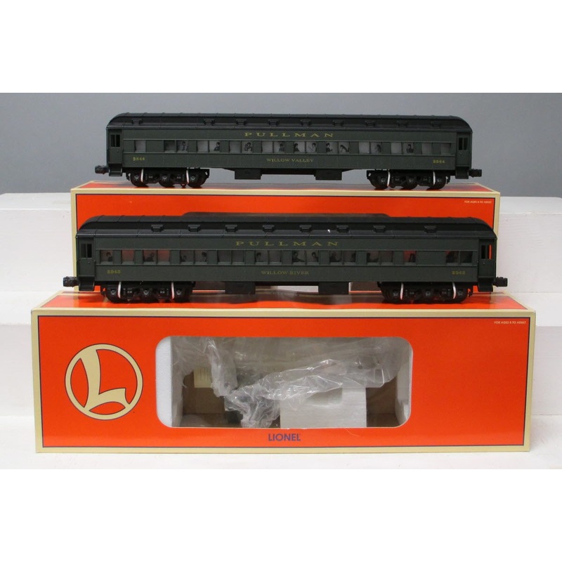 Lionel 6-19066 O Gauge Pullman Heavyweight Willow Passenger 2 Car Set NIB