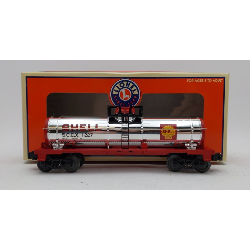 Lionel 6-19627 O Gauge Shell Single Dome Chrome Plated Tank Car #1227 EX/Box