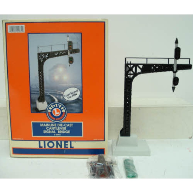 Lionel 6-22931 O Gauge Die-Cast Cantilever Signal Bridge NIB