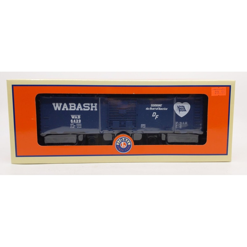 Lionel 6-25087 O Gauge Wabash Boxcar #6439 NIB