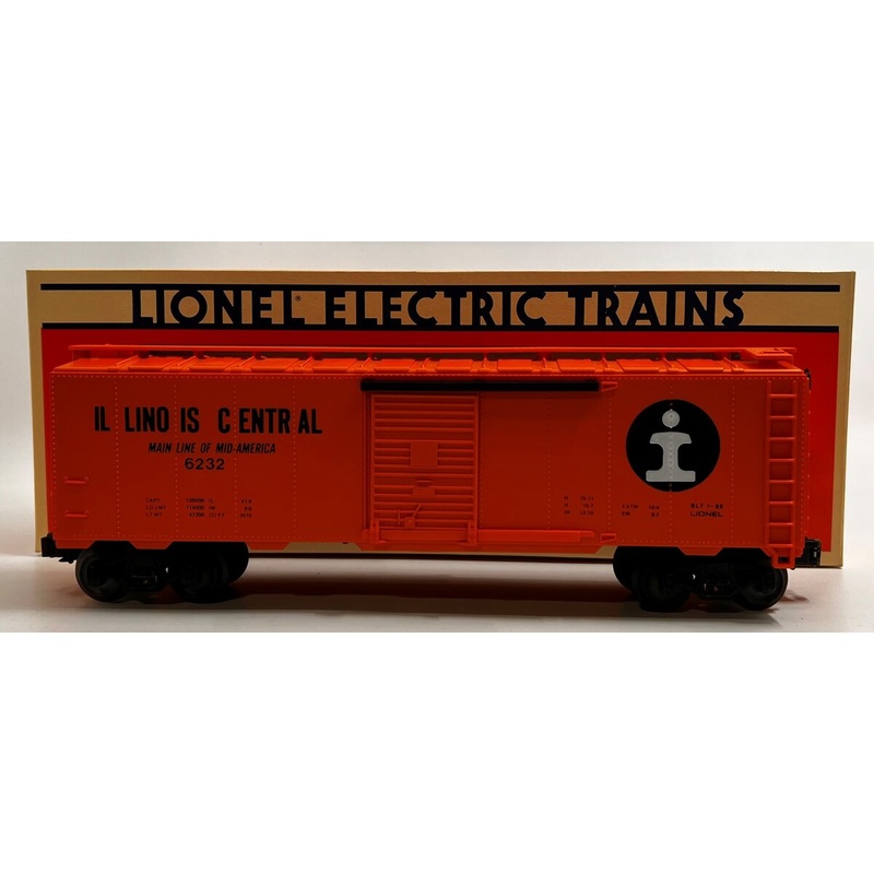 Lionel 6-6232 O Gauge Illinois Central Scale Sized Boxcar #6232 LN/Box