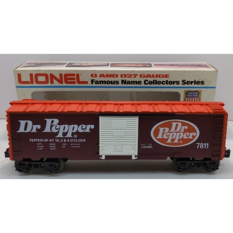 Lionel 6-7811 O Gauge Dr. Pepper Boxcar LN/Box