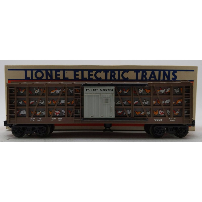 Lionel 6-9221 O Gauge Poultry Dispatch Operating Car #9221 LN/Box