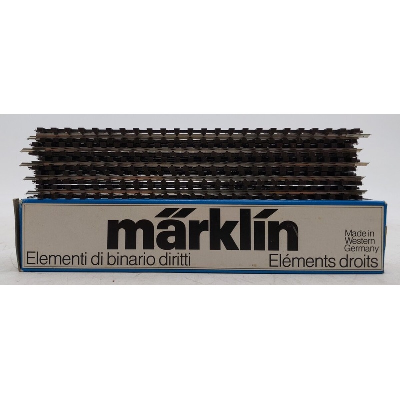 Marklin 2200 HO K Track 7-1/8 Straight Track (Box of 10) EX/Box