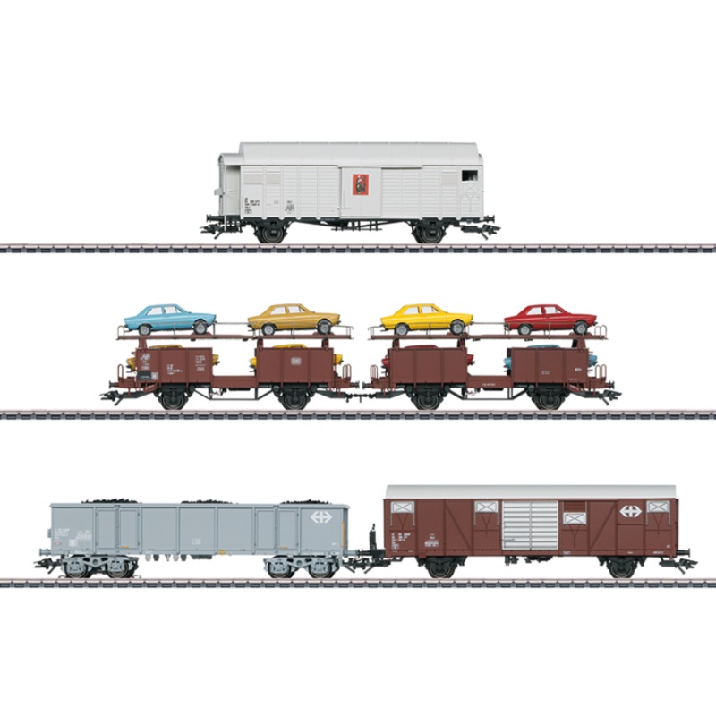 Marklin 46567 HO Club Swiss 5-Car Freight Set NIB