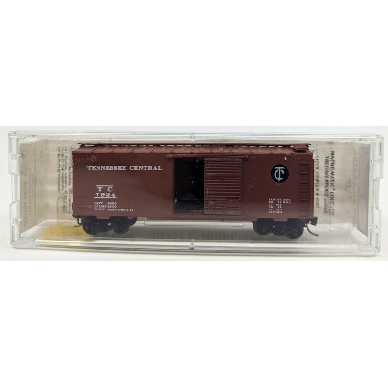 Micro-Trains 02000720 N Tennessee Central 40′ Standard Single Door Boxcar #7924 LN/Box