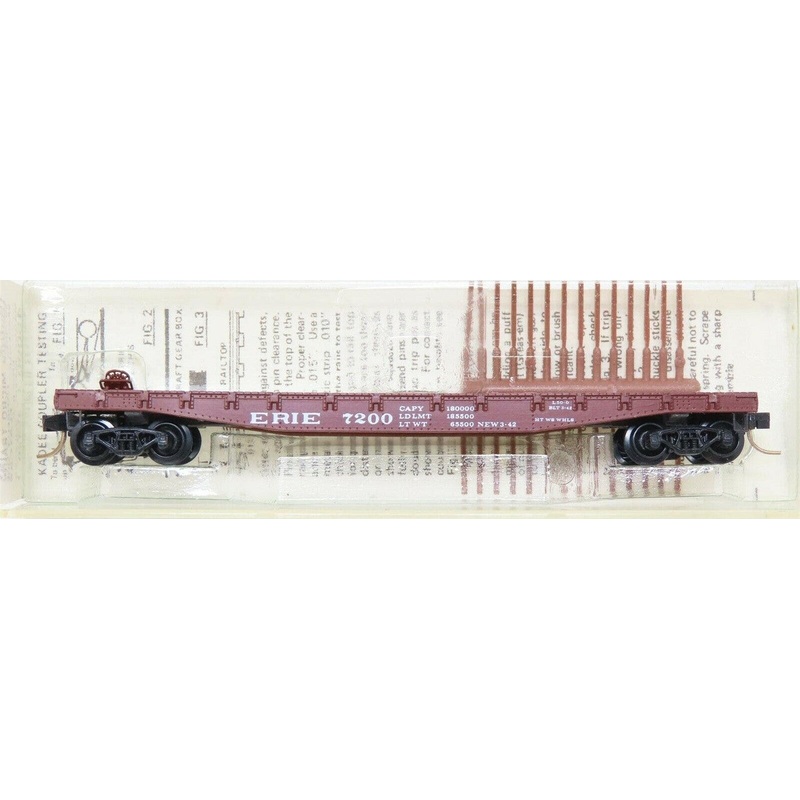 Micro-Trains 04500090 N Scale Erie 50′ Fishbelly Side Flatcar #7200 NIB