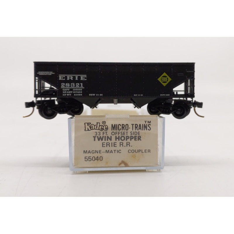 Micro-Trains 05500040 N Erie 33′ Offset Side Twin Bay Hopper #28321 LN/Box