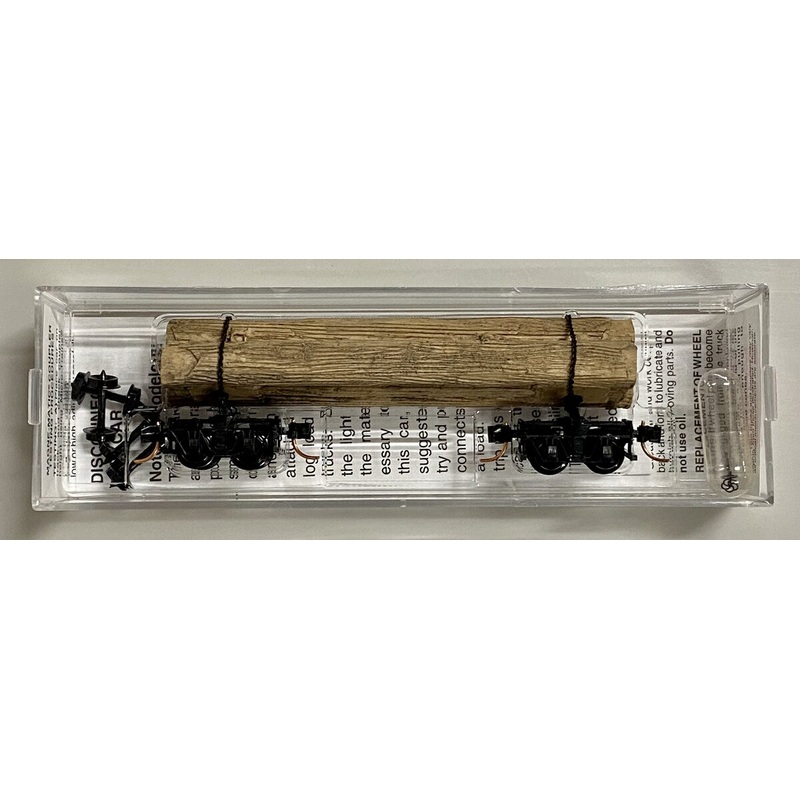 Micro-Trains 11300720 N Undecorated 40′ Disconnect Log Car w/Load #2 NIB