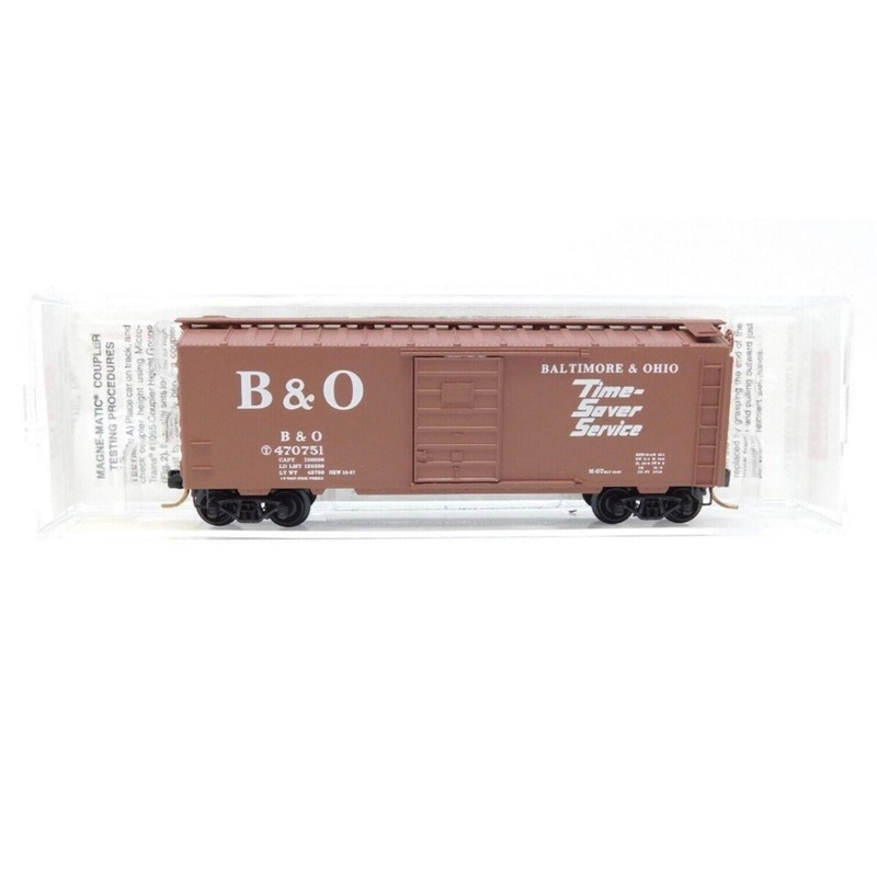 Micro-Trains 20346/2 N-Scale Baltimore & Ohio 40′ PS-1 Boxcar #470751 NIB
