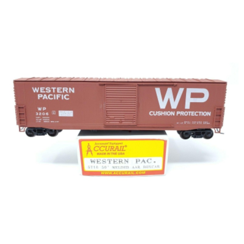 Accurail 5716 HO Western Pacific 50′ Welded AAR Boxcar #3206 Kit