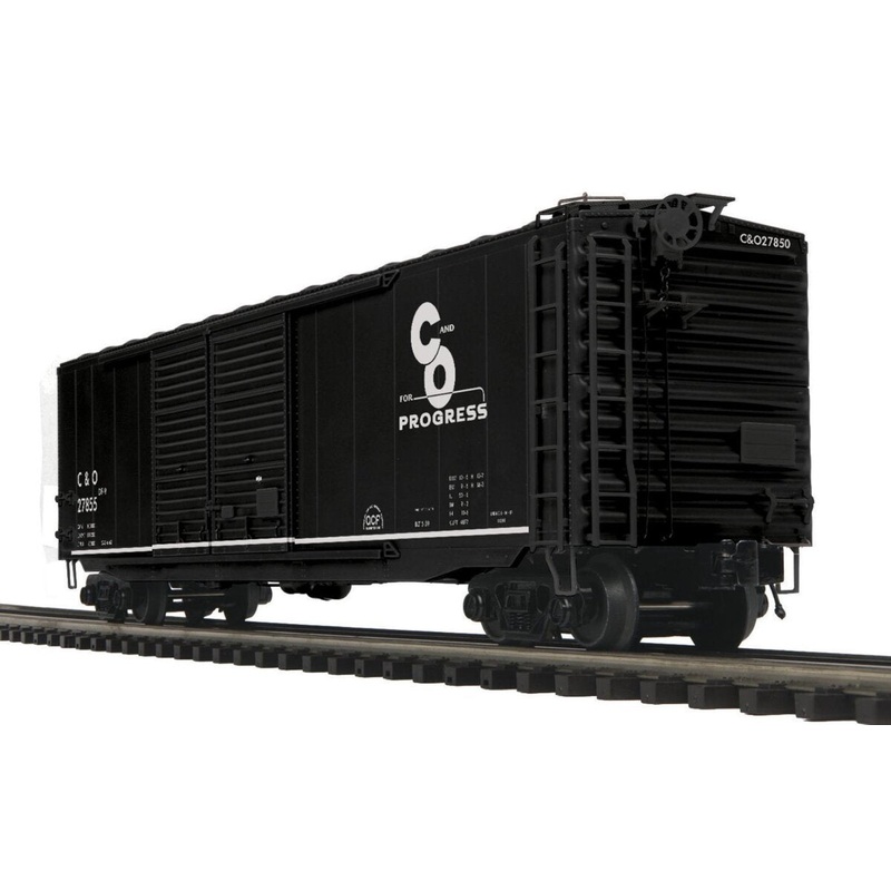 MTH 20-93693 O Chesapeake & Ohio 3-Rail 50 ft PS-1 Double Door Box Car #27855 LN/Box