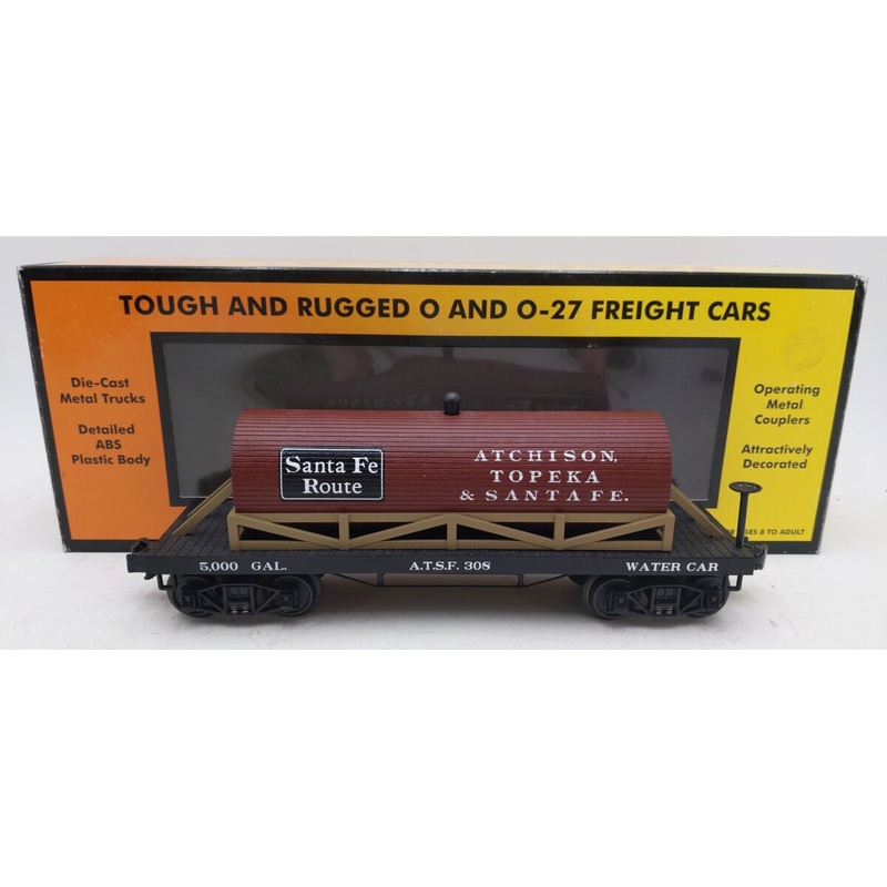MTH 30-4157B ATSF 19th Century Tank Car (Supports Repainted) EX/Box