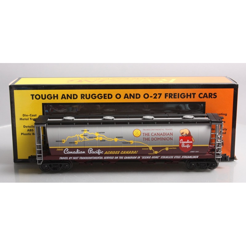 MTH 30-75709 O Scale Canadian Pacific 4-Bay Cylindrical Hopper Car EX/Box