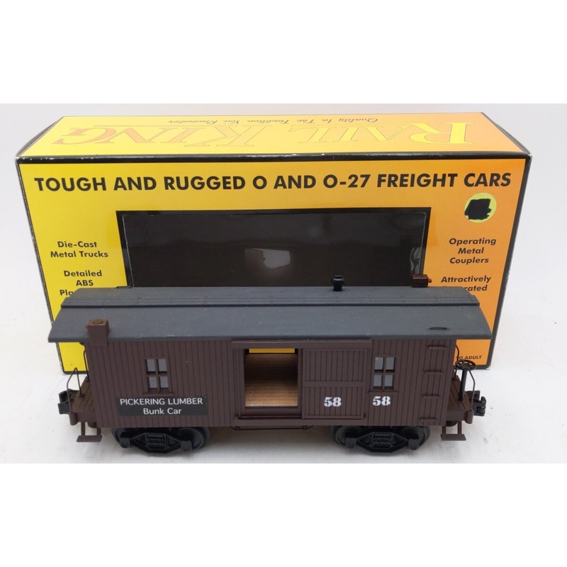 MTH 30-7724 O Gauge Pickering Lumber 19th Century Woodsided Caboose #58 (Custom) EX/Box