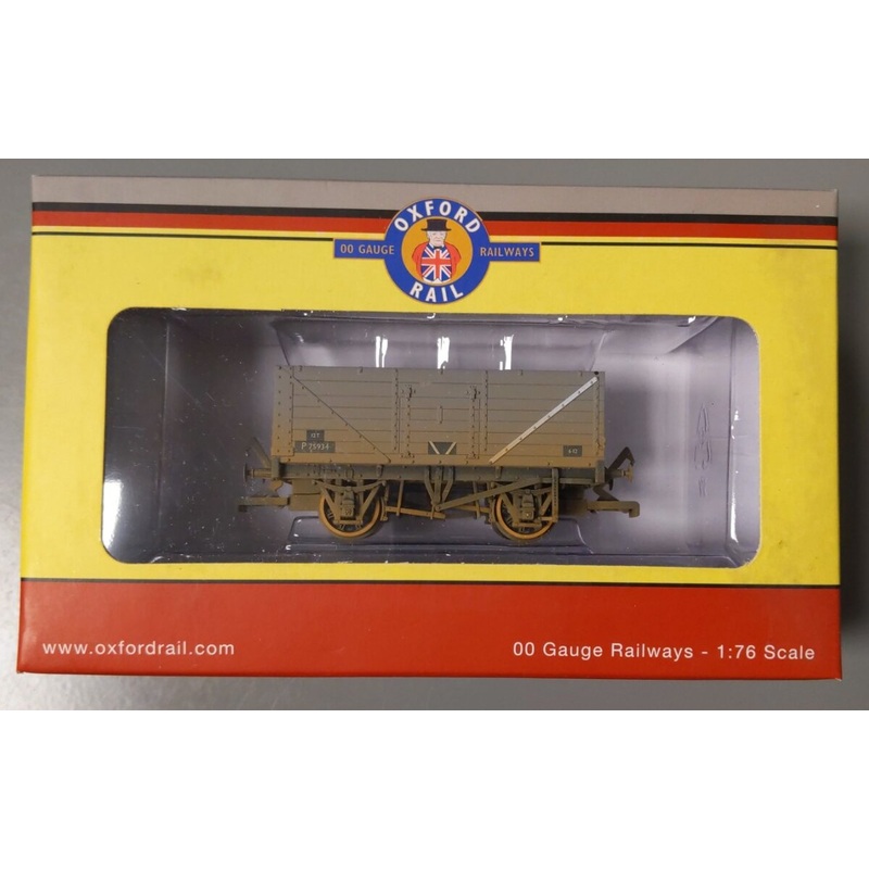 Oxford Rail OR76MW7015 OO Gauge Weathered British Rail 7 Plank Wagon #75934 LN/Box