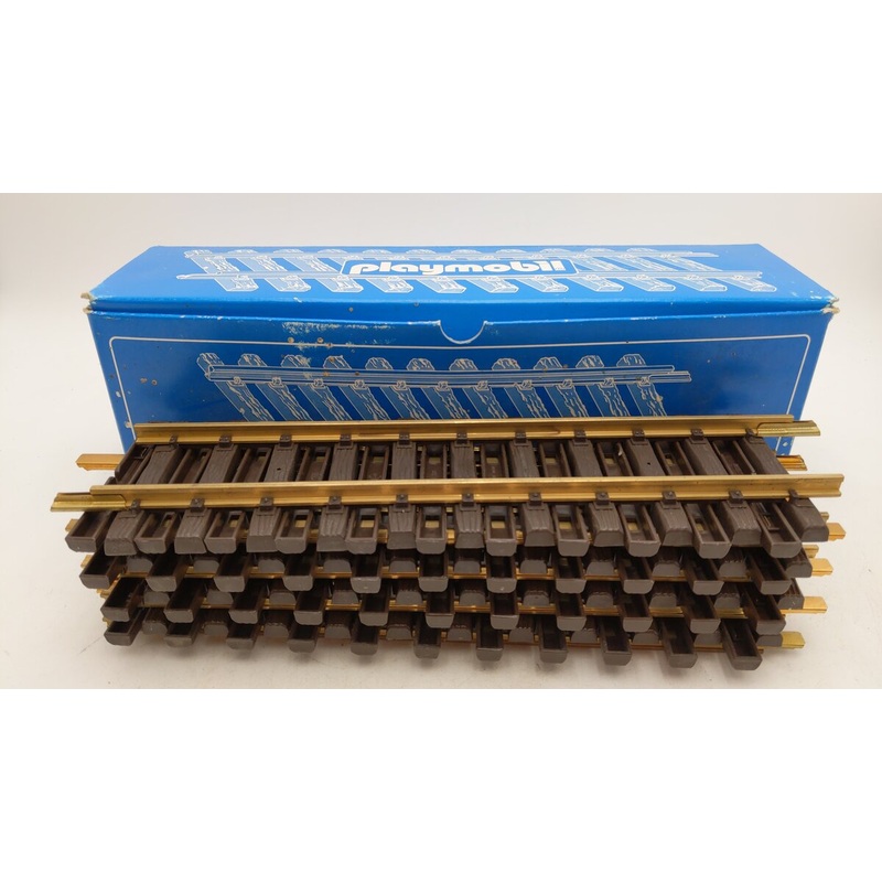 PlayMobil 4355 G Gauge Brass Rail Straight Track (8) EX/Box
