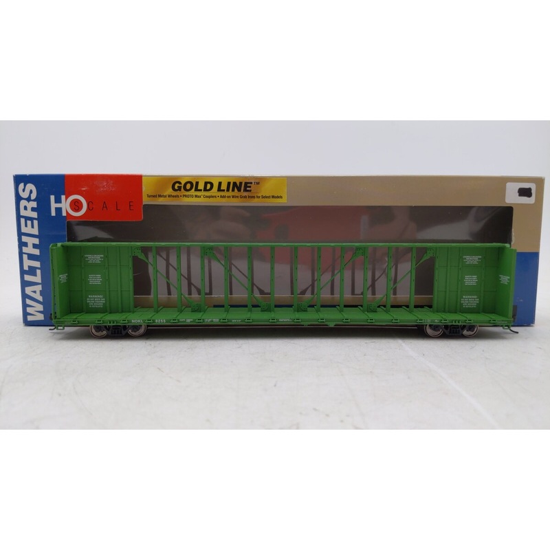 Walthers 932-4131 HO Scale NOKL 72′ Centerbeam Flat Car #8255 EX/Box
