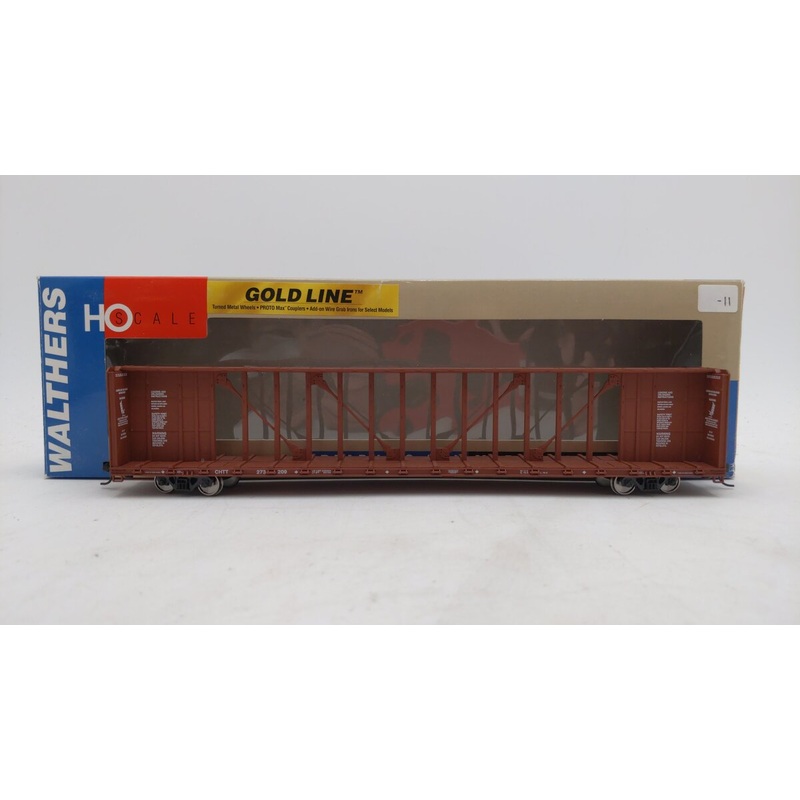 Walthers 932-4137 HO CHTT 72′ Centerbeam Flat Car EX/Box