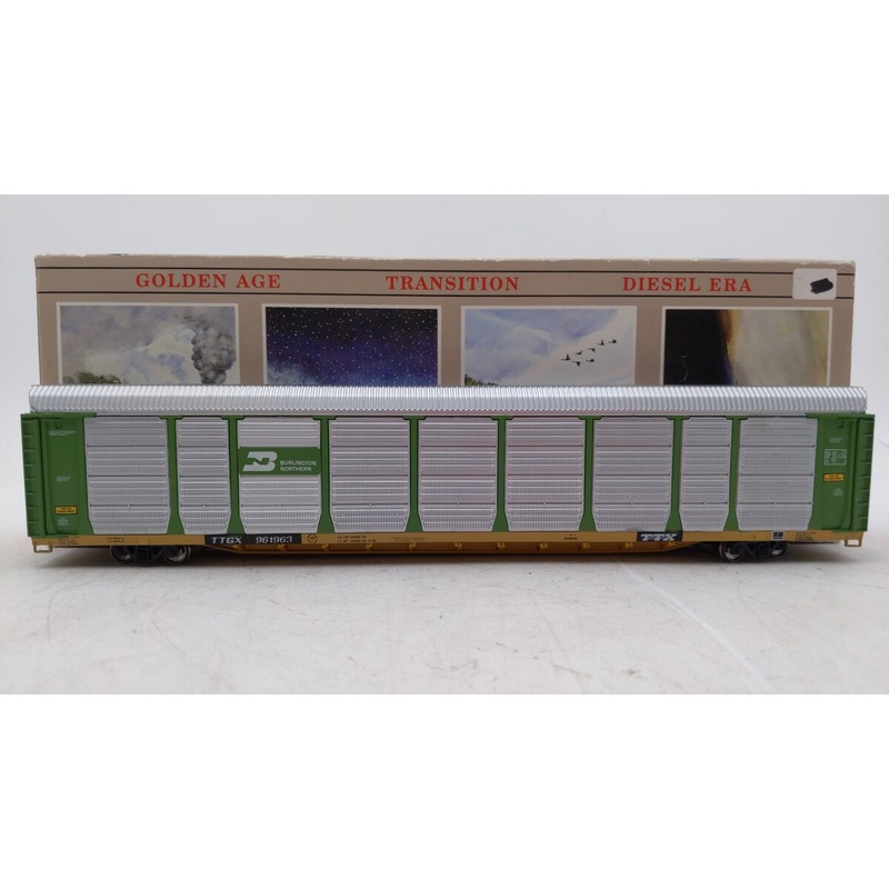 Walthers 932-4810 HO Burlington Northern 89′ Enclosed Auto Carrier Kit #942623 EX/Box