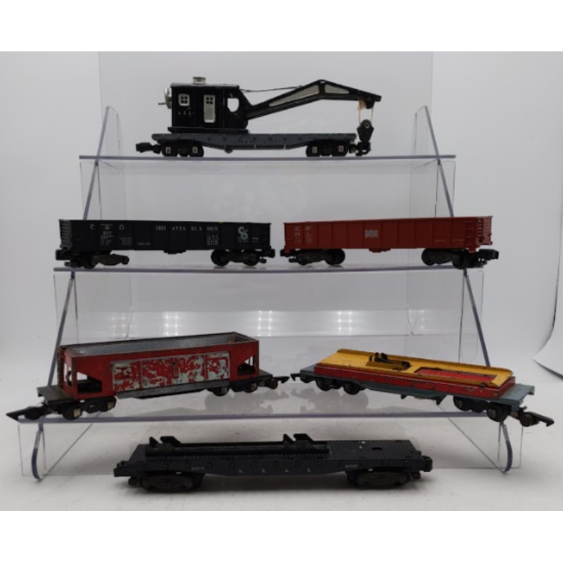 Assorted Vintage American Flyer S Gauge Freight & Operating Cars [6]