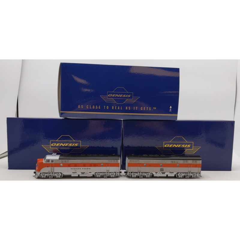 Athearn G22629 HO Western Pacific FP7A/F7B Passenger Scheme Diesel Locos w/DCC  LN/Box