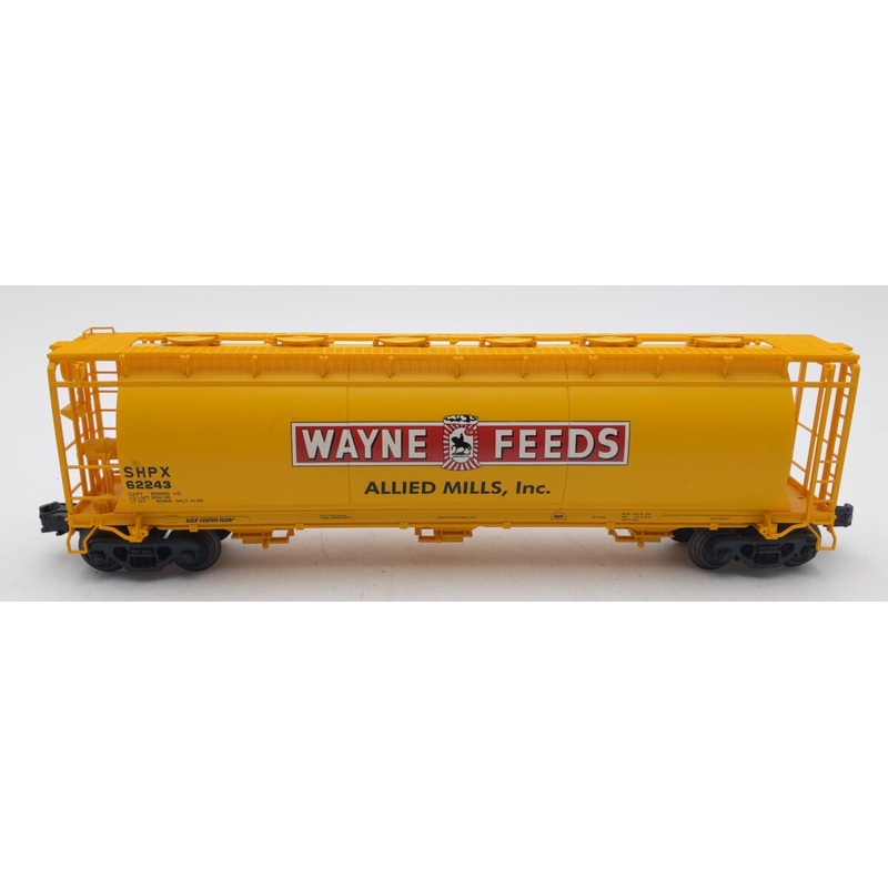 Atlas 6305-4 Wayne’s Feeds ACF 3-Bay Cylindrical Hopper #62243 (3 Rail) EX