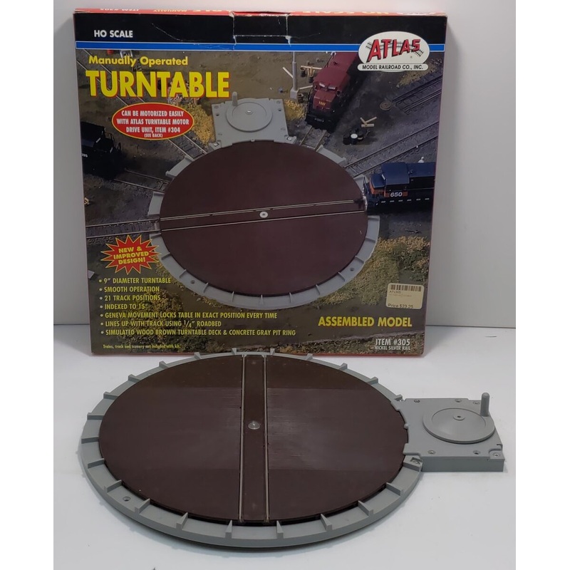 Atlas HO Scale Manually Operated Turntable EX/Box