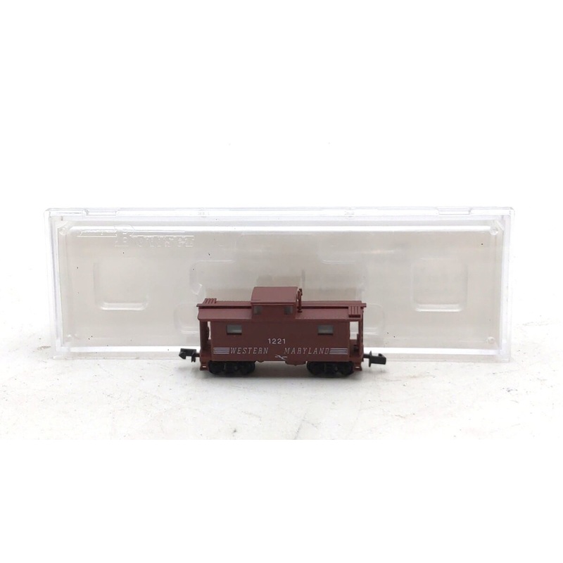 Bowser 37243 N Scale Western Maryland N-5 Caboose w/Smokestack #1221 EX/Box