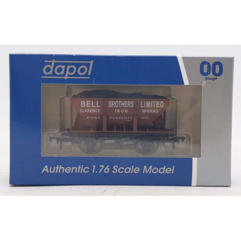 Dapol 4F-033-003 OO Weathered Bell Bros. Limited 24T Hopper Car w/ Load #1 LN/Box