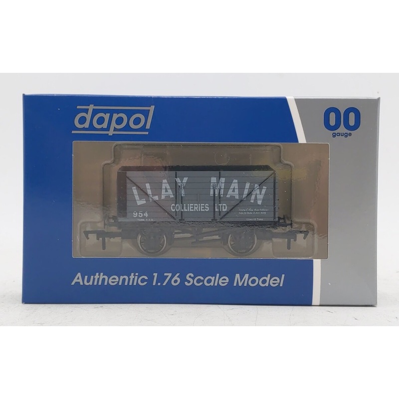 Dapol 4F-080-128 OO Gauge Weathered LLay Main 8 Plank Hopper Car w/ Load #954 LN/Box