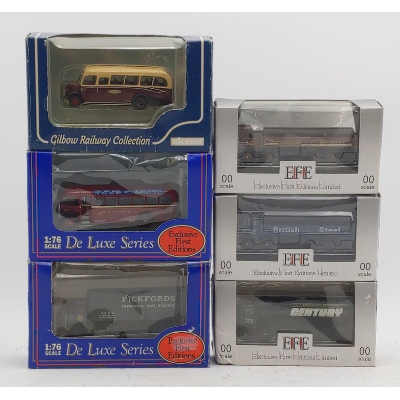 EFE OO Assorted Cars: 11002, 10601, 20502, 99630, 10801, 10802 [6] LN/Box
