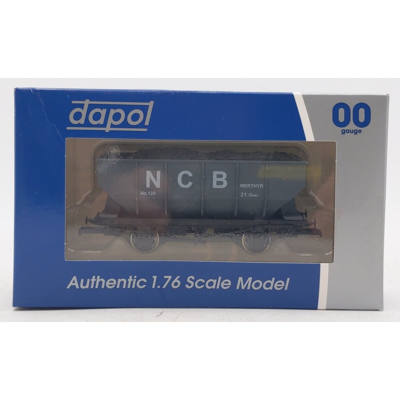 Dapol 4F-034-116 OO Gauge NCB 21 Ton Hopper Car with Coal Load LN/Box