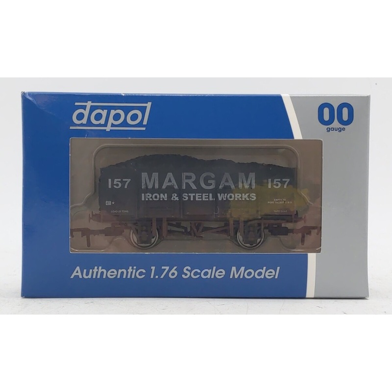 Dapol 4F-038-111 OO Gauge Weathered Margam 20T Mineral Wagon #157 LN/Box